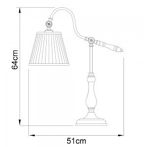 Настольная лампа Arte Lamp SEVILLE A1509LT-1PB