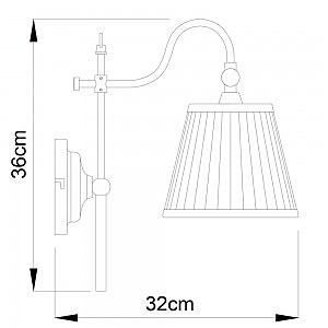 Бра Arte Lamp SEVILLE A1509AP-1PB