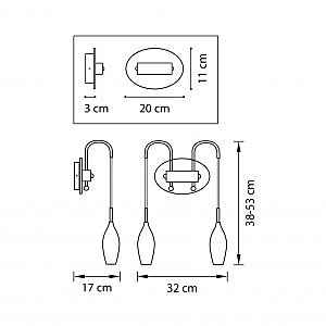 Настенное бра Lightstar Pentola 803829