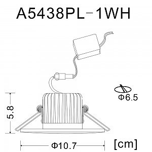 Встраиваемый светильник Arte Lamp Track Lights A5438PL-1WH