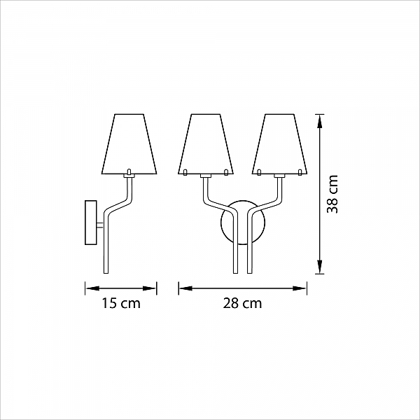 Настенное бра Lightstar Diafano 758622