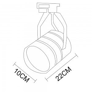 Трековый светильник Arte Lamp Cinto A2712PL-1BK