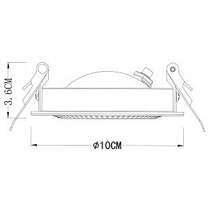 Встраиваемый светильник Arte Lamp Studio A3807PL-1WH