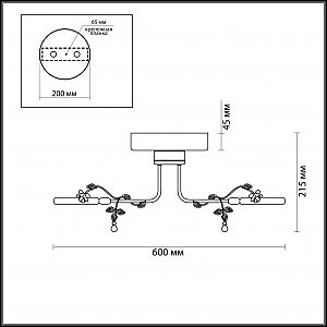 Потолочная светодиодная люстра Fiuggi Odeon Light 4036/48L