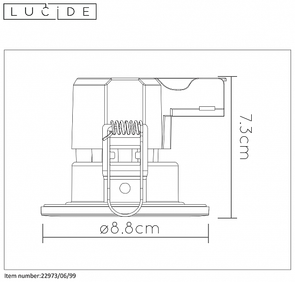 Уличный встраиваемый Lucide Binky Led 22973/06/99