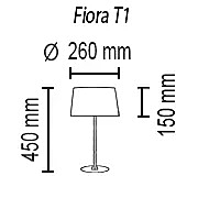 Настольная лампа TopDecor Fiora Fiora T1 19 04sat