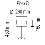 Настольная лампа TopDecor Fiora Fiora T1 19 04sat