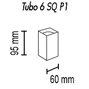 Накладной светильник TopDecor Tubo Tubo6 SQ P1 23