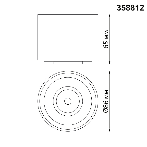 Накладной светильник Novotech Gesso 358812