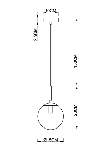 Светильник подвесной Arte Lamp Volare A1565SP-1CC