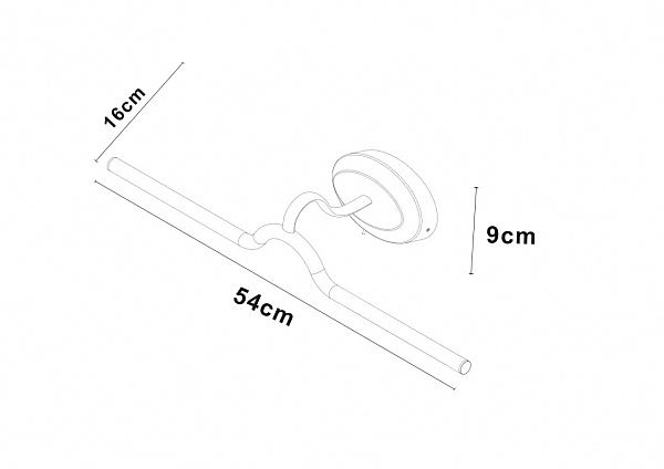 Подсветка зеркал и полок Arte Lamp Harry A7031AP-1AB