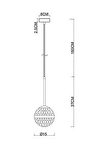 Светильник подвесной Arte Lamp Delacrua A7770SP-1PB