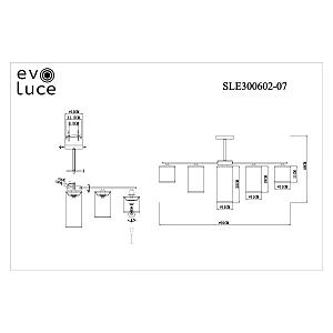 Потолочная люстра Evoluce Essenza SLE300602-07