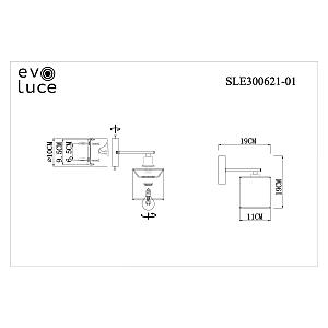 Настенное бра Evoluce Essenza SLE300621-01