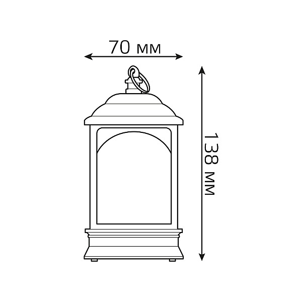 Фонарь новогодний светодиодный Снеговик Gauss HL HL030