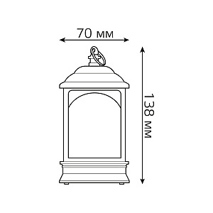 Фонарь новогодний светодиодный Олененок Gauss HL HL031