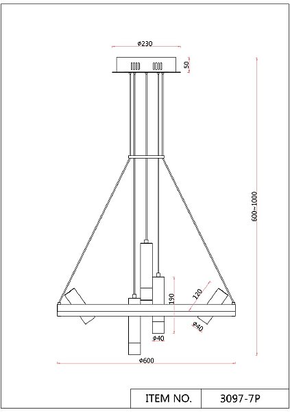 Подвесная люстра F-Promo Daur 3097-7P