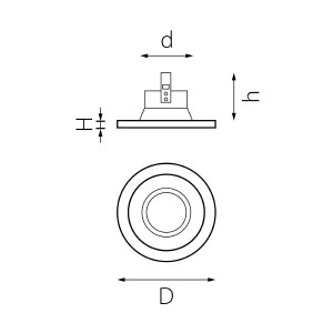 Комплект из светильника и рамки Lightstar Domino D61703