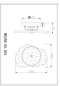 Настенный светильник Wertmark Nicola WE159.01.301