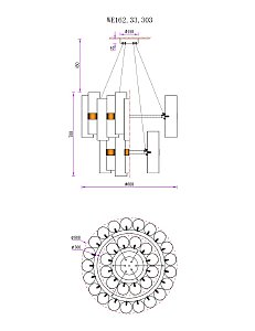 Подвесная люстра Wertmark Franka WE162.33.303