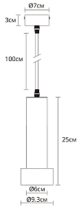 Светильник подвесной Arte Lamp Ran A3147SP-1PB