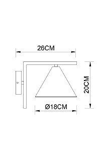 Настенное бра Arte Lamp David A7033AP-1BK