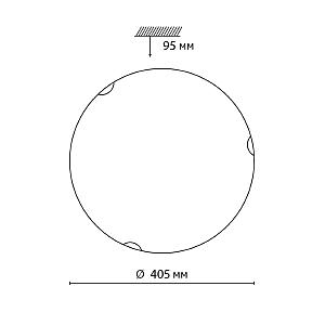 Настенно потолочный светильник Sonex Ammonite 7602/DL
