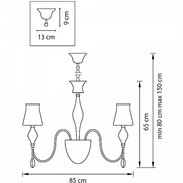 Подвесная люстра Lightstar Escica 806080