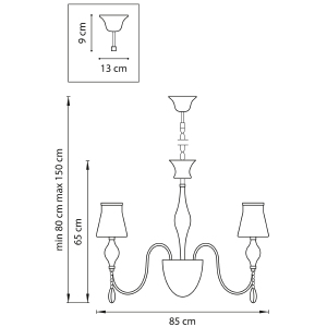 Подвесная люстра Lightstar Escica 806080