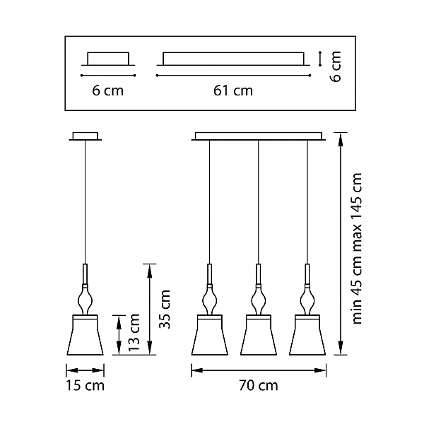 Светильник подвесной Lightstar Escica 806030