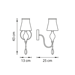 Настенное бра Lightstar Escica 806610