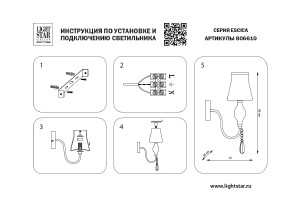 Настенное бра Lightstar Escica 806610