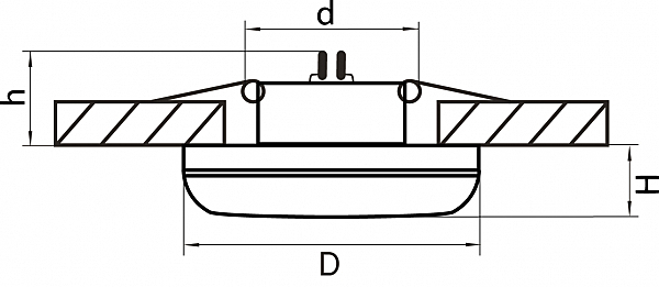 Встраиваемый светильник Lightstar Piano mini 011274