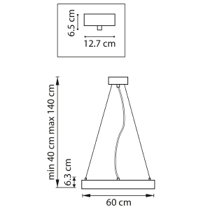 Подвесная люстра Lightstar Saturno 748023