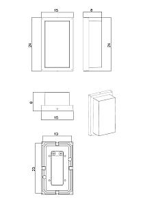 Уличный настенный светильник Arte Lamp Menkar A1331AL-1BK