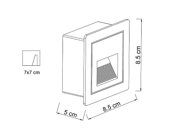 Подсветка для ступеней Arte Lamp Piazza A7325IN-1BK