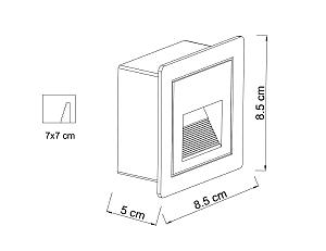 Подсветка для ступеней Arte Lamp Piazza A7325IN-1BK