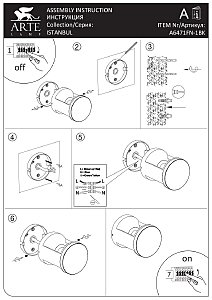 Уличный наземный светильник Arte Lamp Istanbul A6471FN-1BK