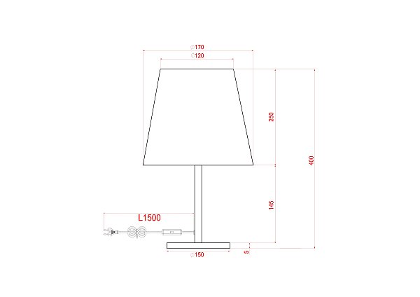 Настольная лампа Arte Lamp Alea A5068LT-1BK