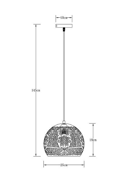 Светильник подвесной Arte Lamp Celesta A7058SP-1BK