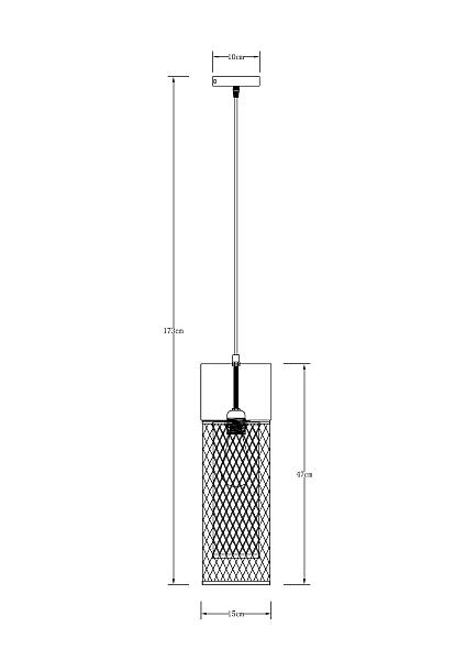 Светильник подвесной Arte Lamp Castello A7068SP-1BK