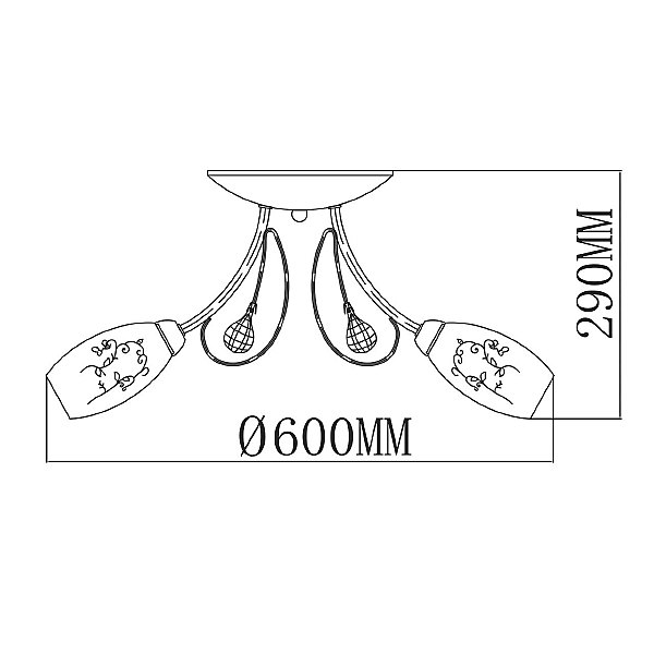 Потолочная люстра MW Light Фиеста 267013505