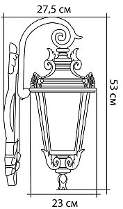 Уличный настенный светильник Feron 11358
