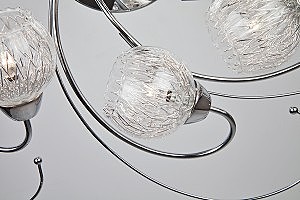 Потолочная люстра Eurosvet Теона 80101/7 хром
