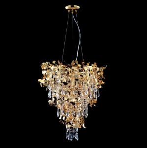 Подвесная хрустальная люстра Romeo Crystal Lux ROMEO SP10 GOLD D600