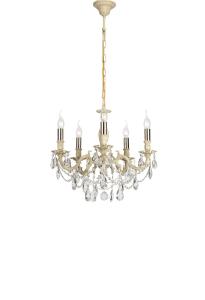 Подвесная хрустальная люстра Firenze Lucia Tucci FIRENZE 141.5 cream white