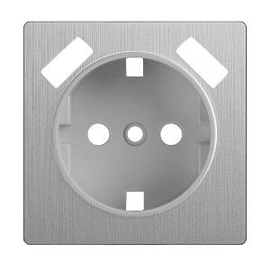 Werkel Серебряный рифленый WL09-USB-CP/ Накладка для розетки USB (cеребряный рифленый)