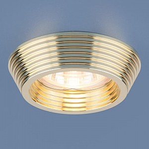 Встраиваемый светильник Elektrostandart Точечный светильник 6066 MR16 GD золото