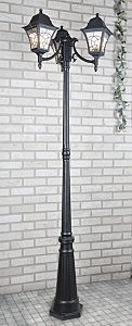 Столб фонарный уличный Elektrostandart Altair Altair F/3 черный