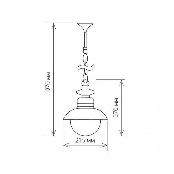 Уличный подвесной светильник Elektrostandard Talli Talli H брауни (GL 3002H)